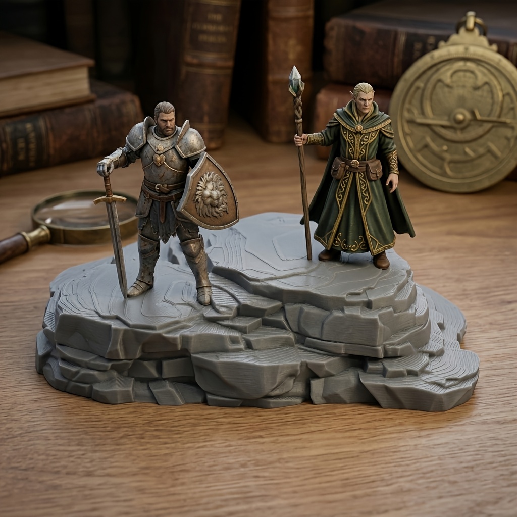 Rock Formation Platform Scene Model Kit